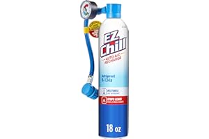 EZ Chill Auto Air Conditioning R-134A Refrigerant Recharge Kit - 18 OZ (InterDynamics)