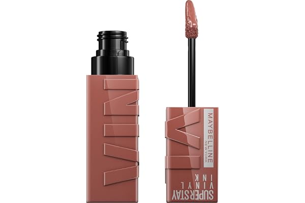 Maybelline Super Stay Vinyl Ink Longwear No-Budge Liquid Lipcolor, Highly Pigmented Color and Instant Shine, Punchy, Red Brow