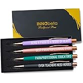 InnoBeta Paraprofessional Appreciation Gifts, Gifts for Teacher Paraprofessional, Ballpoint Pen Set of 4, Idea for Paraprofessional on Appreciation Day and Christmas