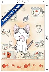 Trends International Chi Cat Wall, 22.375" x