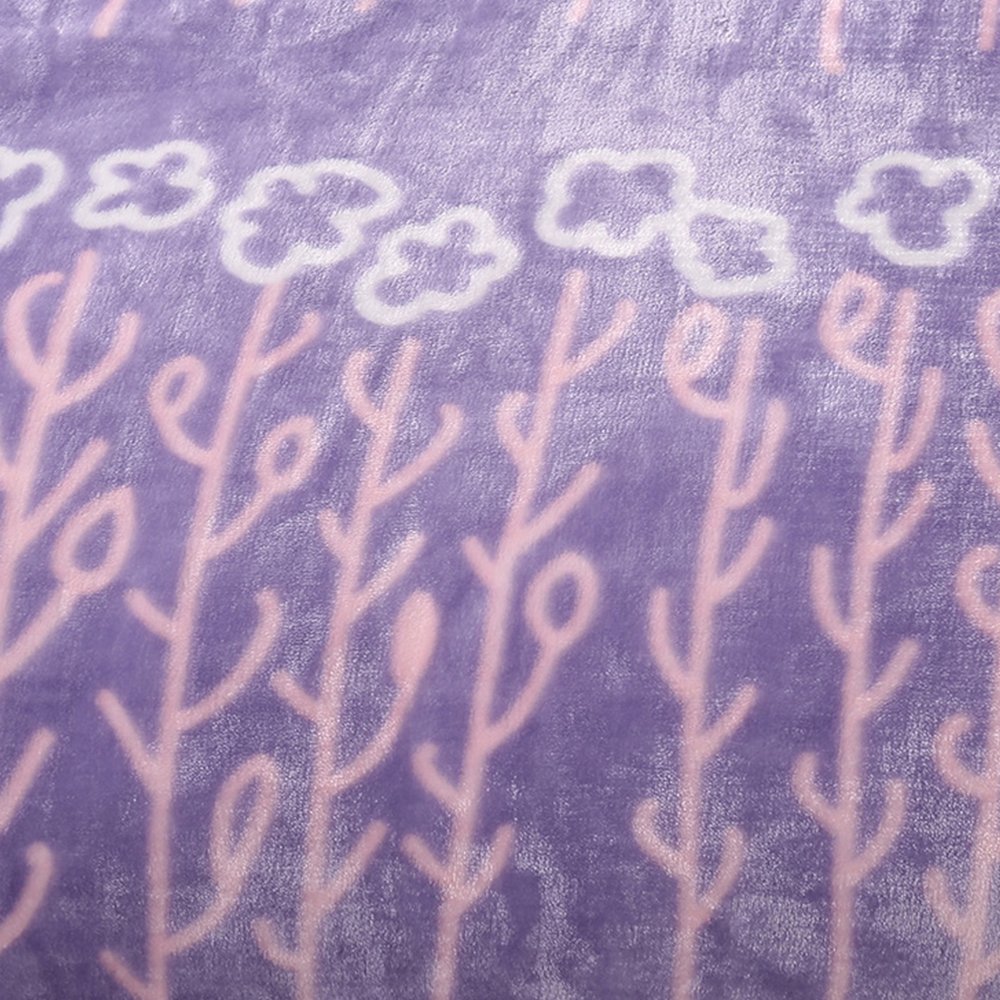 MYLUNE HOME Faux Fur Mink Fleece Blanket Throws with Flower Pattern on Chair Sofa and Bed Full/Queen/King Size