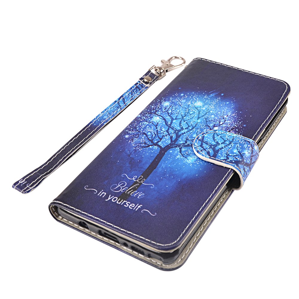 Galaxy Note 8 Case, MagicSky Galaxy Note8 Wallet Case, Premium PU Leather Wristlet Flip Case Cover with Card Slots & Stand for Samsung Galaxy Note8 - Believe in Yourself