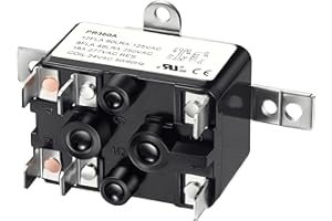 Dreyoo 1 Pack 24V Fan Relay, 90-980 Isolation Relay AC Switch SPST with UL Certification Compatible with Goodman HVAC Furnace Blower Humidifier Blower Heat Sequencer