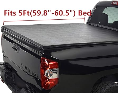 Amazon Com Deebior 5ft 59 8 60 5 Lock Roll Up Soft Vinyl Tonneau Cover Clamp On Top Mount Assembly W Rails Mounting Hardware Installation Instruction Compatible With 2016 2020 Tacoma Fleetside Bed Automotive