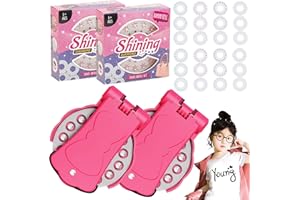 Glitter Diamond Styling Tools Hair Gemstone Styling Set to Light up Girls' Hair, Clothes, Accessories, Reusable Glitter Diamo
