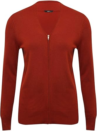 rust coloured cardigan