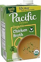 Pacific Foods Organic Chicken Broth, 48 oz Carton