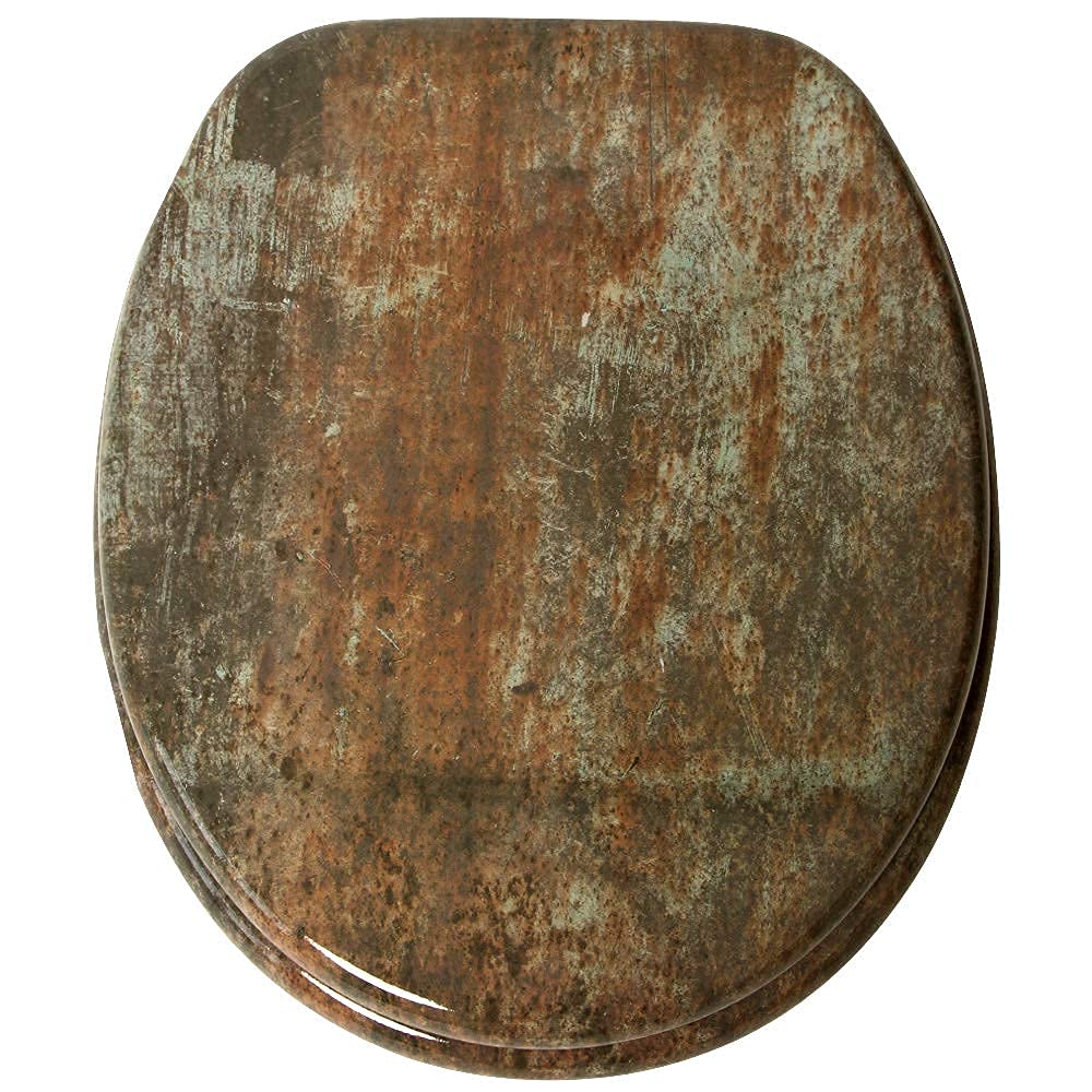 Sanilo Soft Close Toilet Seat, Wide Choice of New Toilet Seats, Stable Hinges, Easy to Mount (Rusty) — image 1