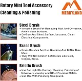 Merryland RMTA072C1 Mini Wire Brush Set 72 Pcs for Dremel Rotary Tool view 4