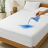 Zippered Mattress Encasement, Twin Size Waterproof Mattress Protector, Breathable & Noiseless Absorbent 6-Sided Mattress Cover