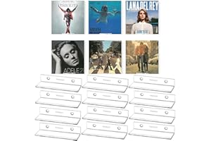 WEITELAI Vinyl Record Shelf Wall Mount 12 Pack, Small Acrylic Vinyl Wall Holder for Albums Display Your Daily LP, CD Listening (Clear)