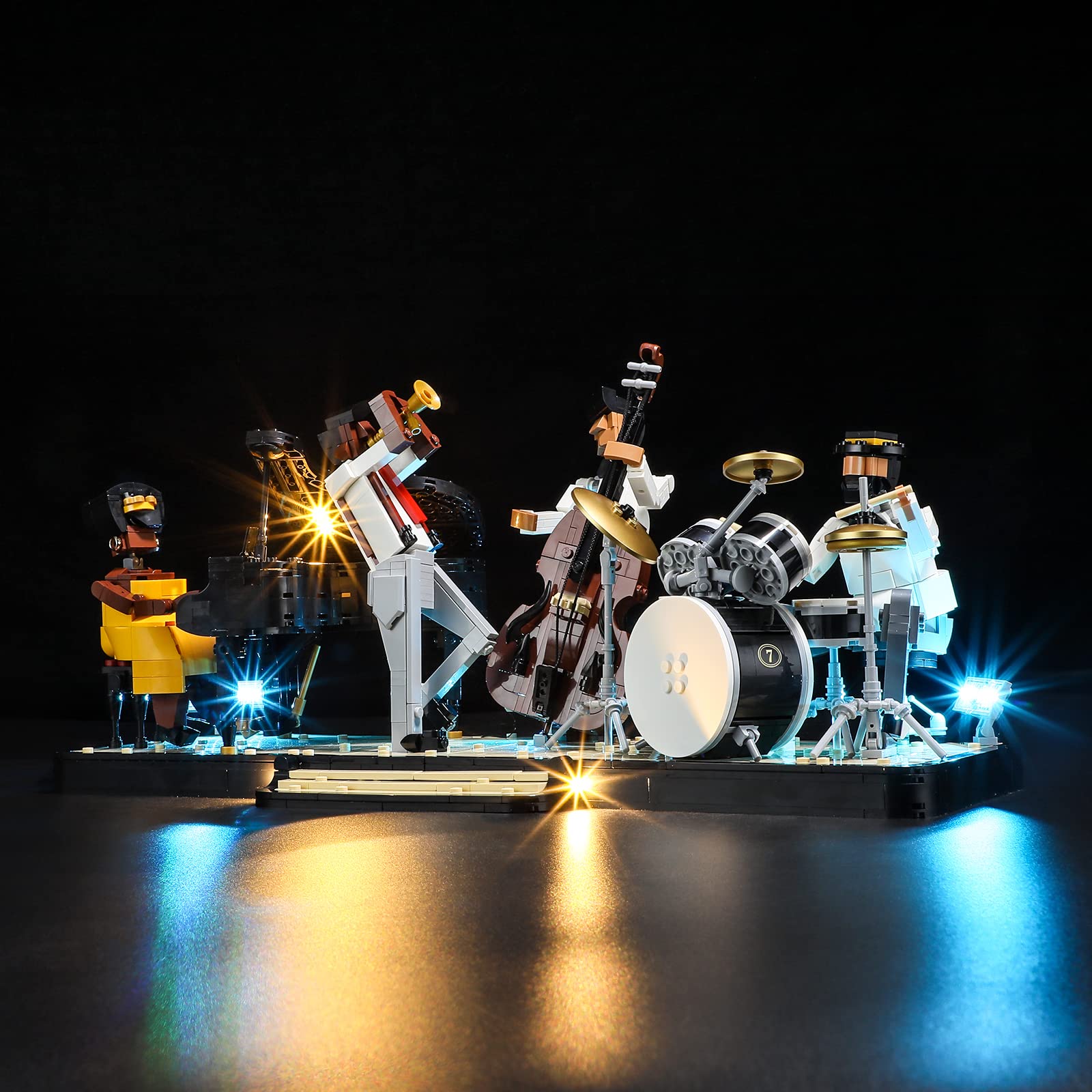 YEABRICKS LED Light for Lego-21334 Ideas Jazz Quartet Building Blocks Model (Lego Set NOT Included)