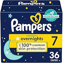 Amazon.com: Pampers Overnight Diapers - Swaddlers Overnights  