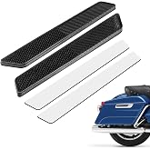 Amazicha Black Reflectors Hard Saddle Bag Latch Cover Reflectors Compatible for Harley Touring Street Glide Electra Glide Road Glide Road King 2014-2024