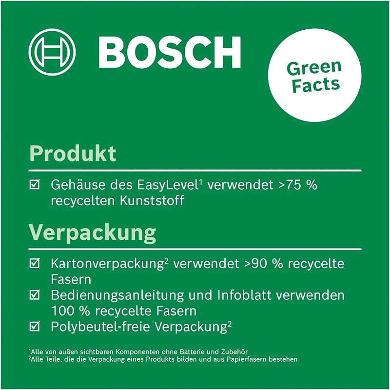 Laser-Wasserwaage EasyLevel mit Wandhalterung (Laserlinie zur flexiblen Ausrichtung an Wänden und Laserpunkt zur einfachen Höhenübertragung, im E-Commerce Karton)