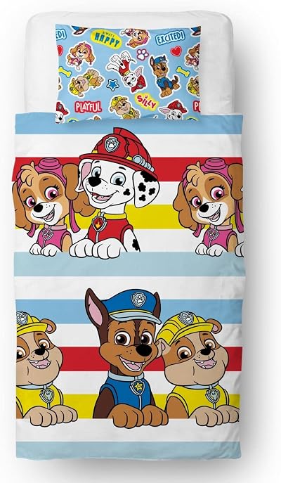 Character World PAW PATROL Official Single Duvet Cover Set 2 Sided
