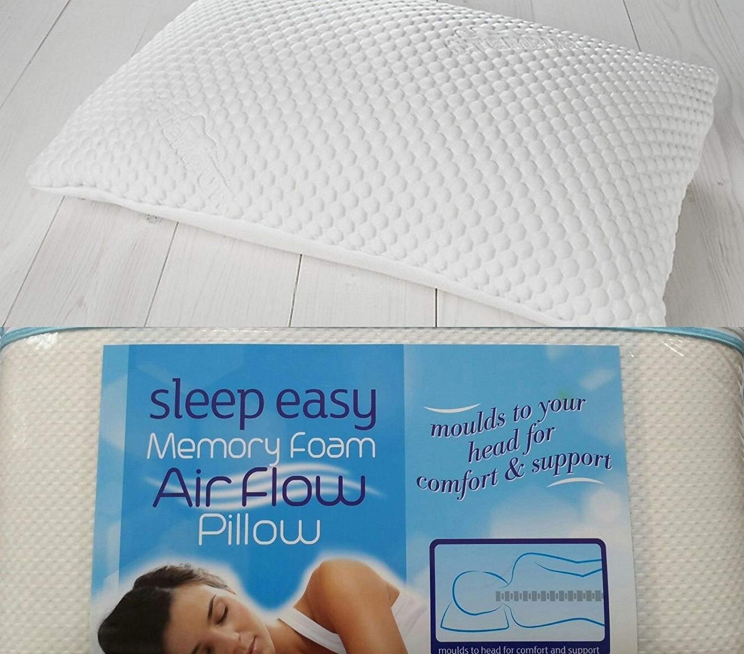 Bedding Home Air Flow Memory Foam Pillows HypoAllergenic & Anti