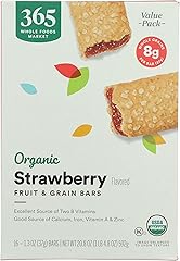 365 by Whole Foods Market, Organic Strawberry Fruit and Grain Bars, 20.8 Ounce, 16 Count