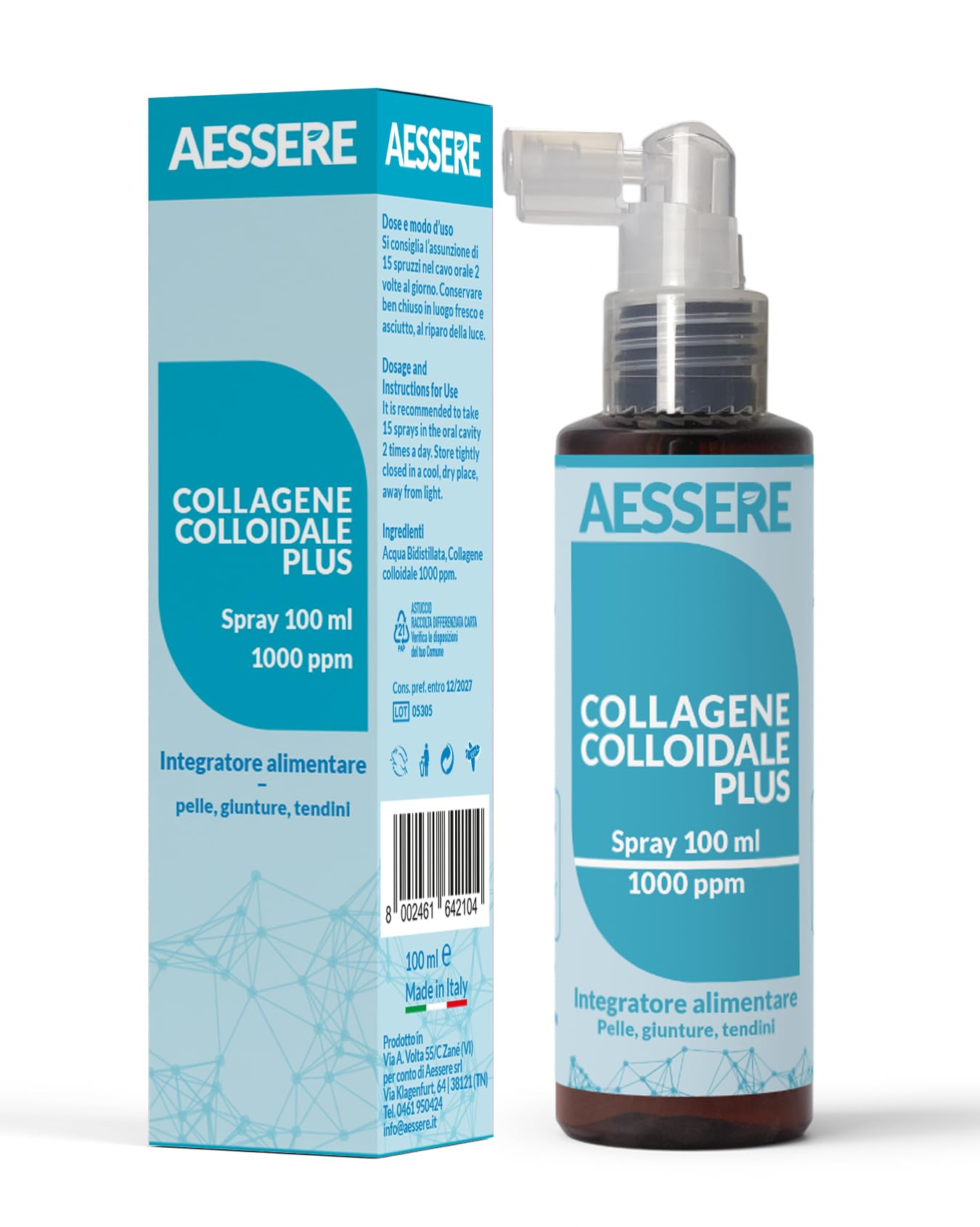 Aessere Colloidal Collagen Plus Spray - 100 ml
