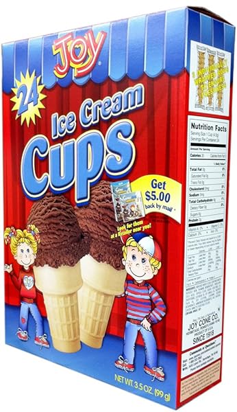 JOY CONE 24-COUNT ICE CREAM CUPS 3.5OZ