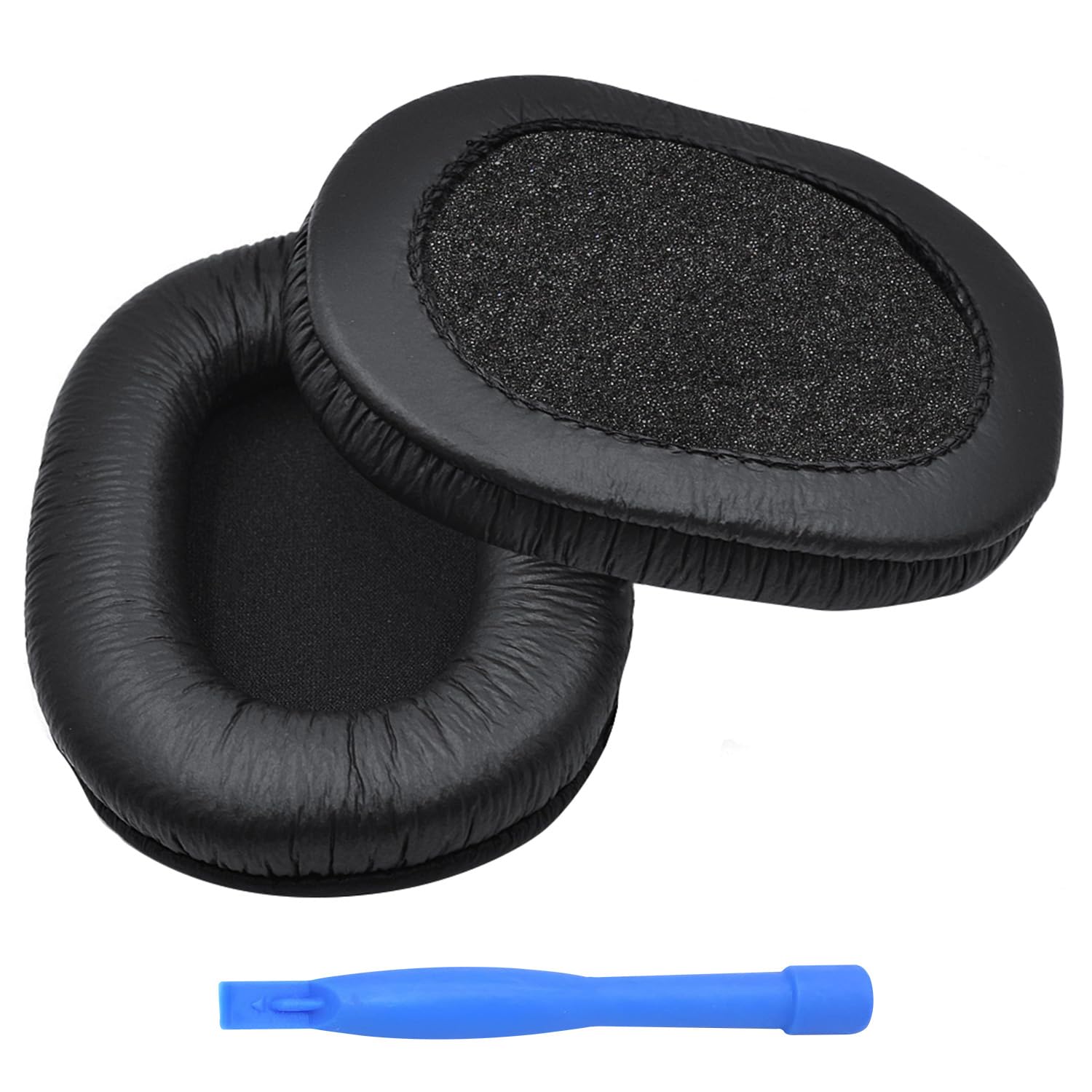 Replacement Earpads for Sony MDR-7506 / V6 / V7 / CD900ST by MMOBIEL – Memory Foam and Protein PU Cushions – Durable Noise-Isolating Ear Pads – Black