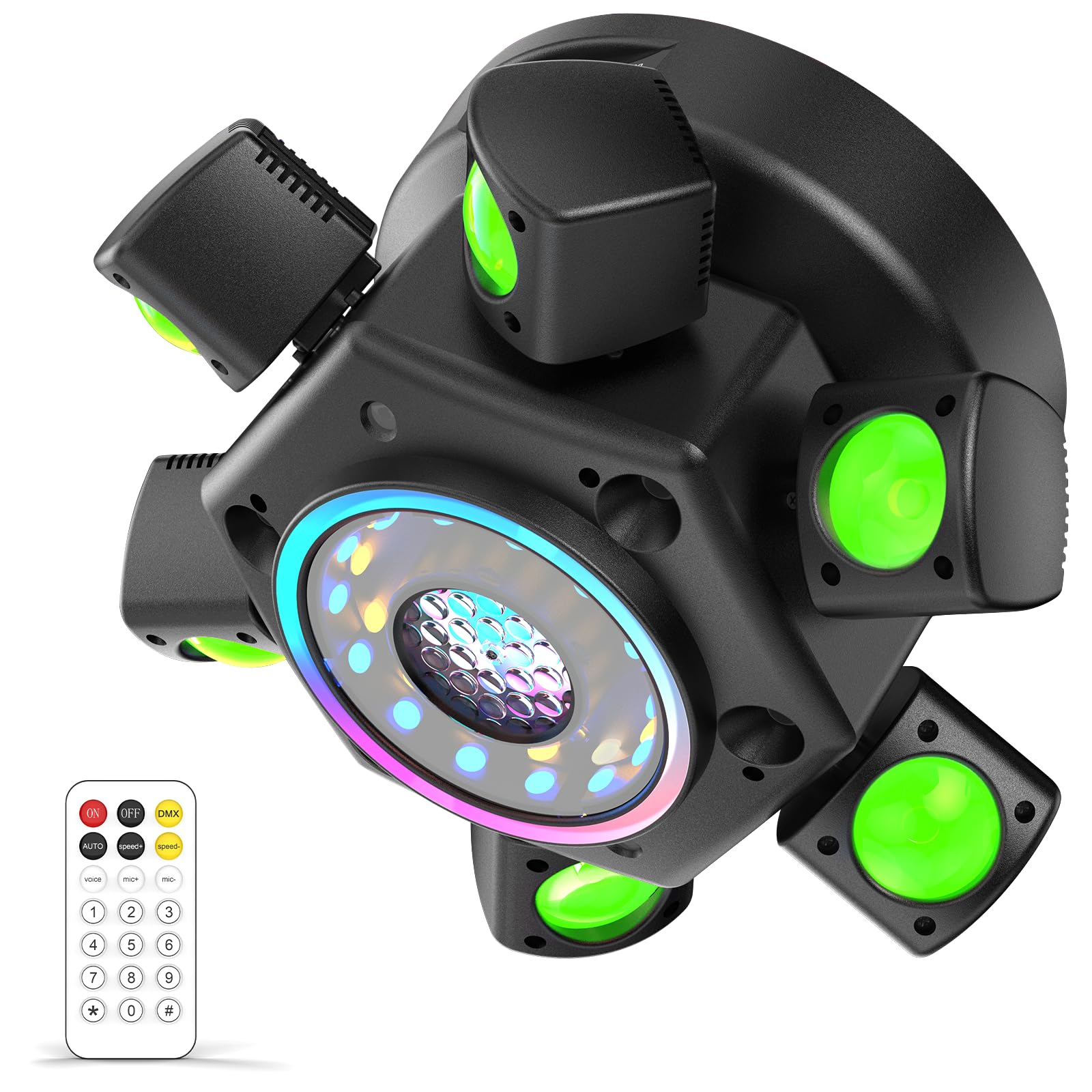 Photo 1 of 120W DJ Light Moving Head 6 Arms Stage Lights with Mixed Lighting Effects,DJ Stage Lighting for Party Disco Club Wedding Bar