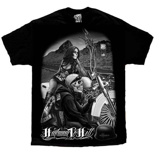 Amazon.com: Men's David Gonzales Art DGA Dead End Ride Or Die T