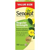 Senokot Regular Strength Laxatives for Constipation, Senna Tablets, 100 ct | Constipation Relief for Adults, Senna Laxative Tablets