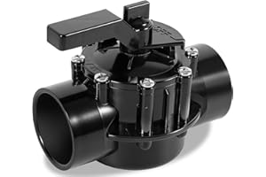 Deecaray 4716 2-Port 2 to 2-1/2-Inch Positive Seal NeverLube Valve, 170 GPM Flow, Suitable for Only 2" & 2-1/2" PVC Pipe