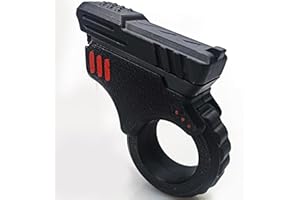 OGRAPHY Fidget Slider 3D Printed Fidget Toy Gadget Novelty Toy Toys Stress Relief Relax EDC Gyro Finger Toy Ring Fingertip Textured Spinner Flip ASMR ADHD 3+ (Black Fidget Slider Toy x1)