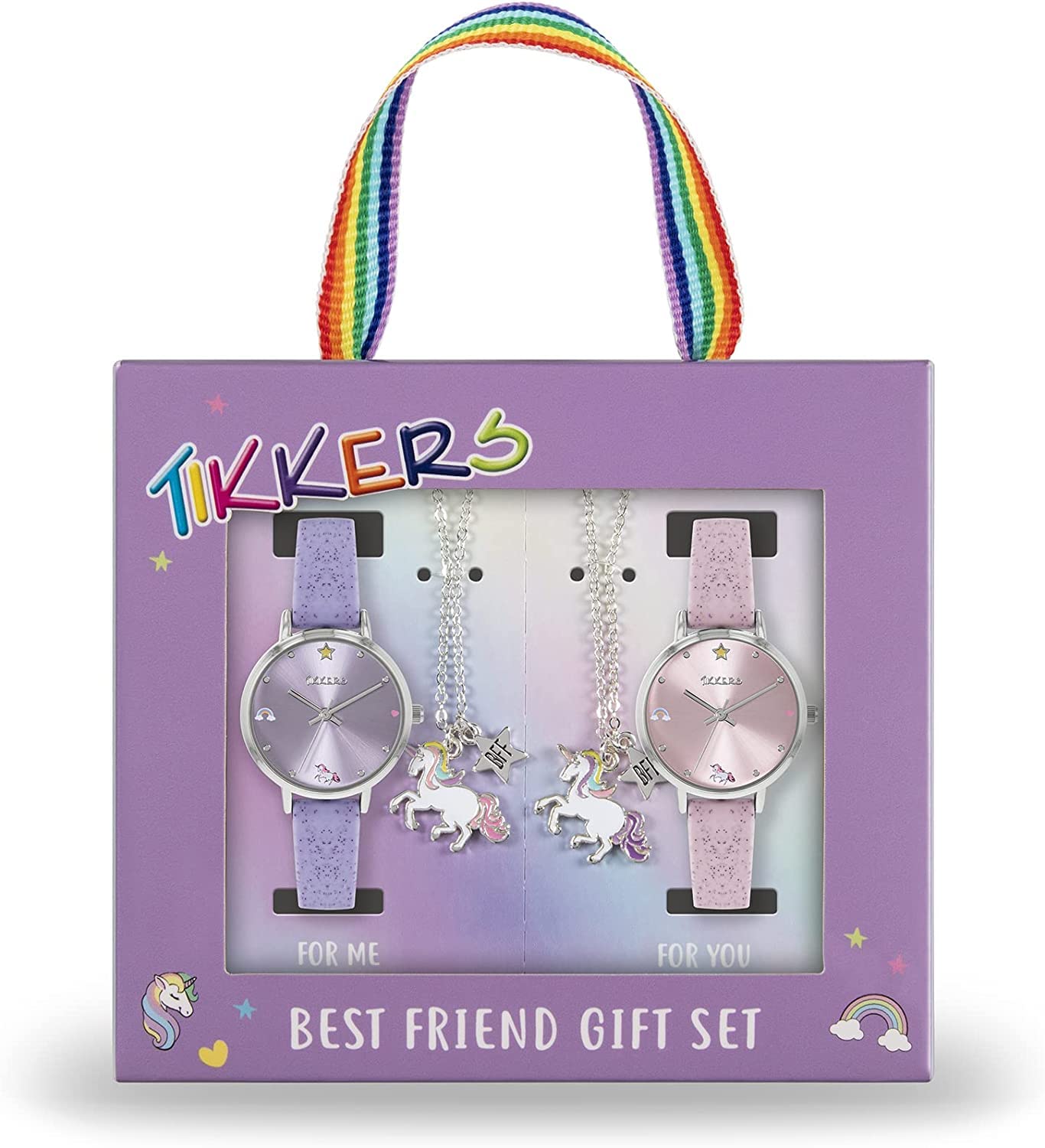 Tikkers Girl's Analog Quartz Watch with Silicone Strap ATK1078