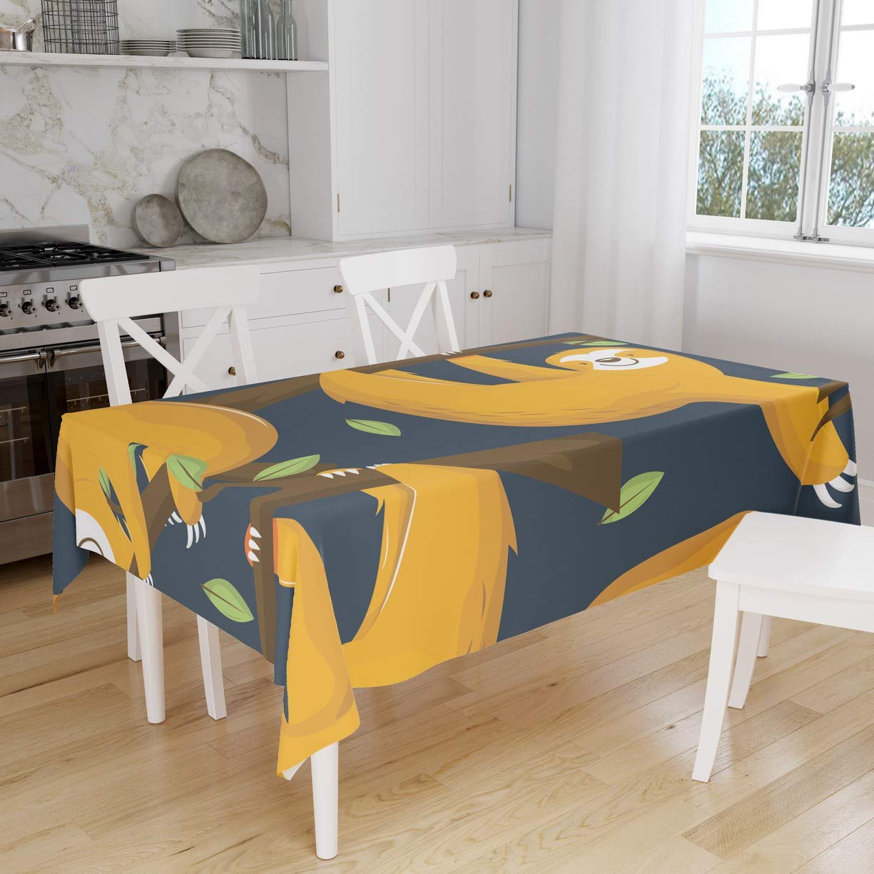 Bonamaison Kitchen Decoration, Tablecloth, 140cm x 160cm - Designed and Manufactured in Turkey