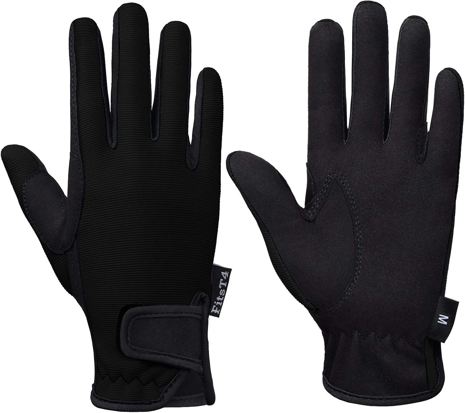 FitsT4 Kids Equestrian Horse Riding Gloves Children Youth Horseback