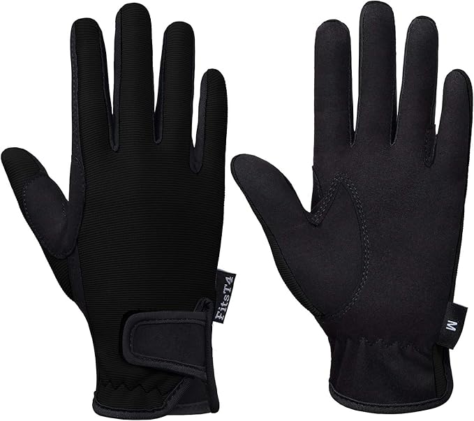 FitsT4 Kids Equestrian Horse Riding Gloves Children Youth Horseback