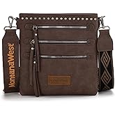 Montana West Crossbody Bags for Women Multi Pocket Cross Body Bag Purses with Guitar Strap
