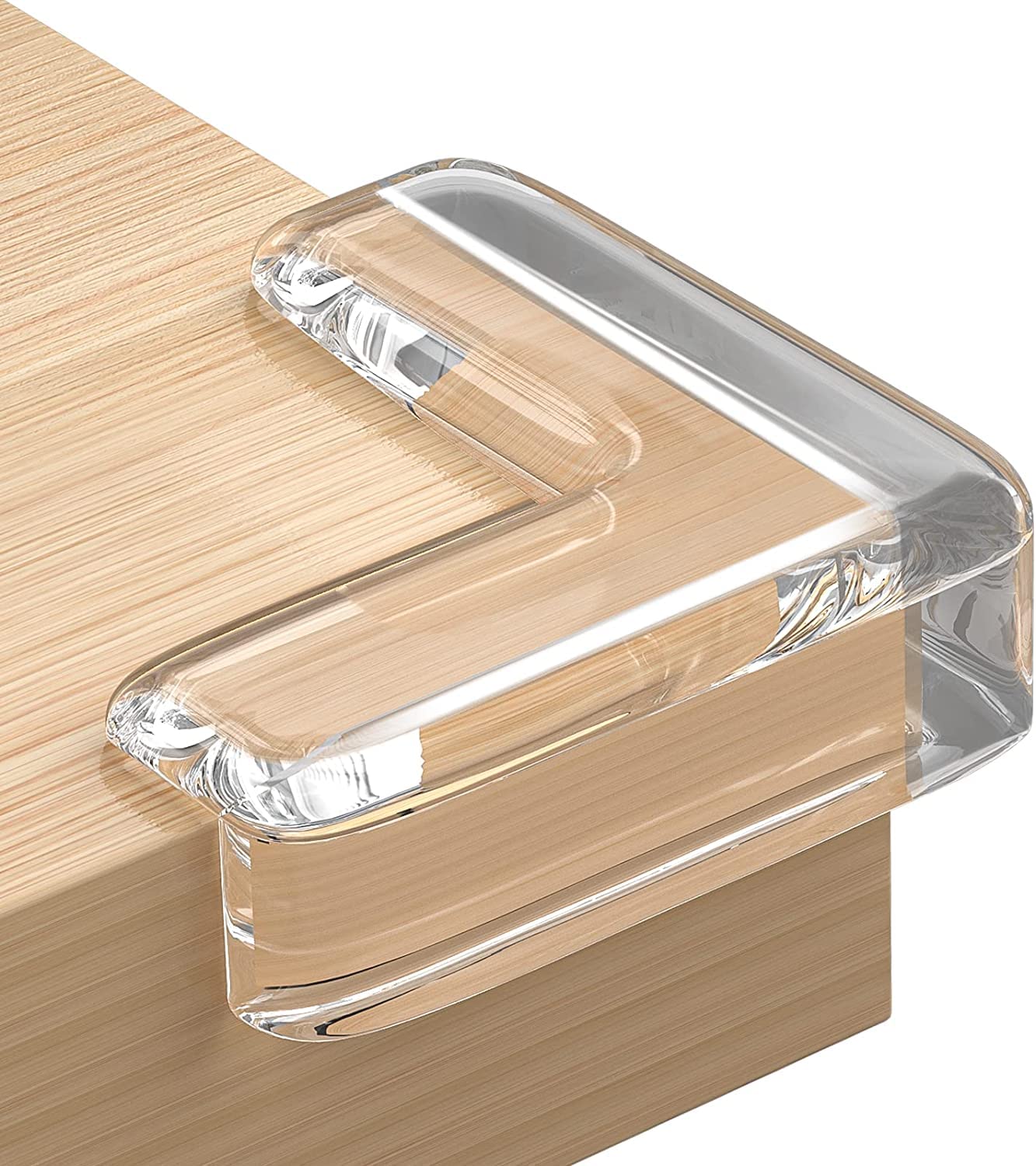 12 Pack Corner Guards, Furniture Corner & Edge Safety Bumpers, Baby Proofing Corner Covers Protectors, Baby Proof Bumper & Cushion to Cover Sharp Furniture & Table Edges (L Shape)