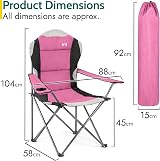 Trail Trail Outdoor Kestrel Deluxe Camping Chair High Back 120kg Capacity view 7