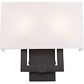 Livex 52132-92 Transitional Two Light Wall Sconce from Meridian Collection Dark Finish, English Bronze