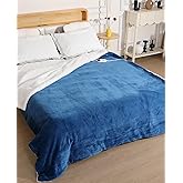 STHYTON Electric Heated Blanket Full 72"x84", Ultra‑Soft Flannel & Sherpa Heating Blanket, Fast Heat & Even Heat Distribution, 9 Temps (80–109°F), 2-10H Auto‑Off, House Warming Gifts, Blue