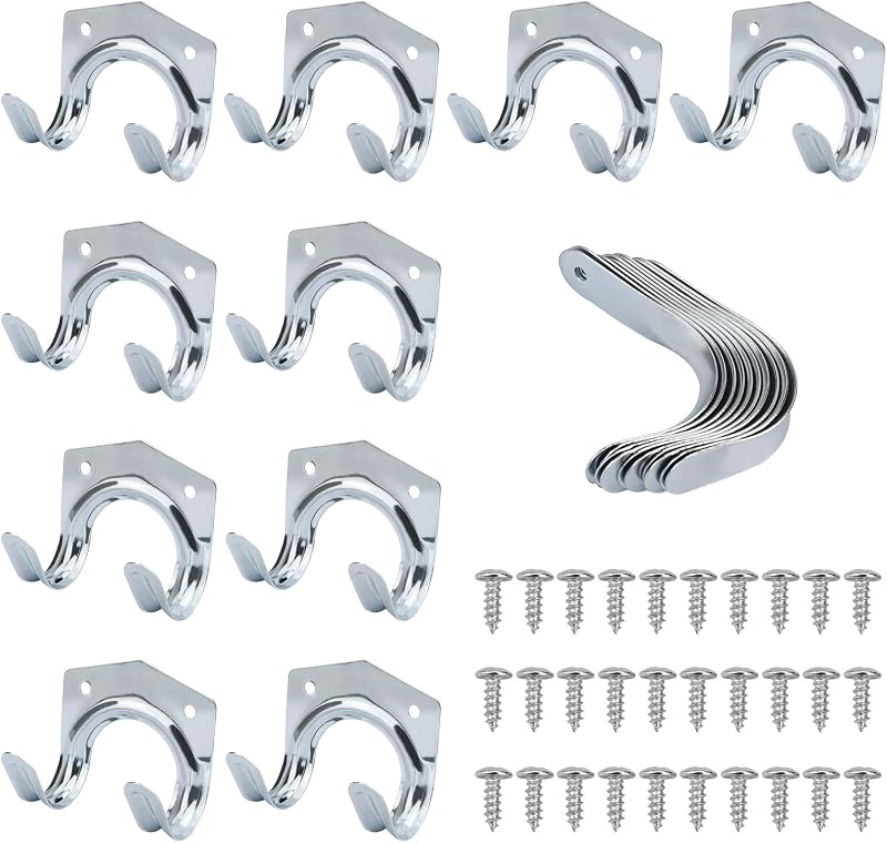 20 Pack Heavy Duty Multi-Tool Hooks Hangers Garage Wall Mount Anti-Slip