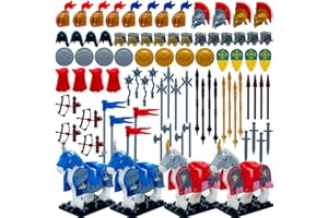 Taken All Custom Medieval Knight Weapons Pack Accessories kit Armor Helmet Shield Horses Bow Arrow for Kids Toys Tight Fit with Major Brands