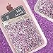 Case-Mate CM035996 - Stick On Credit Card Wallet - POCKETS - Ultra-slim Card Holder - Universal fit - Apple – iPhone – Samsung – Galaxy - and more – Silver Glitter