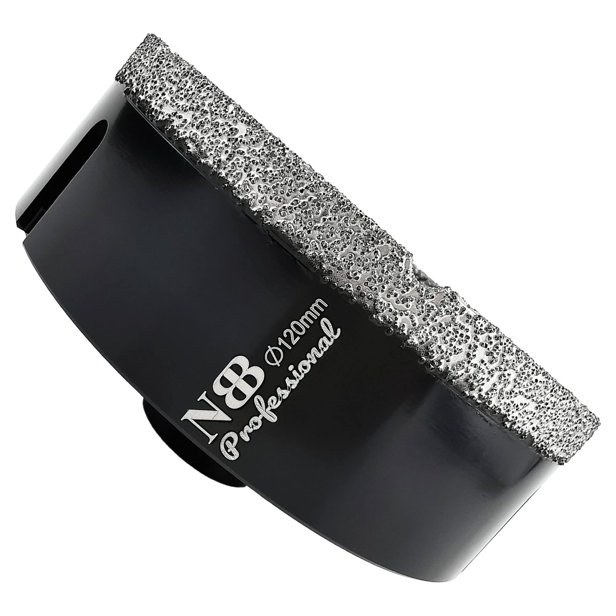 NBB Vacuum brazed Diamond Hole Saw with M14, for Dry or Wet Drilling Professionally on Hard Porcelain, Ceramic, Tile, Granite, Marble, Fast, Durable, for Angle Grinder (120mm) — image 1