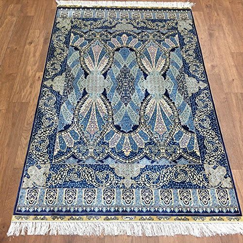 Yuchen New 3'x4.5' Lovely Pure Deers Tree Of Life Pictorial Silk Carpets Hand Knotted Rugs