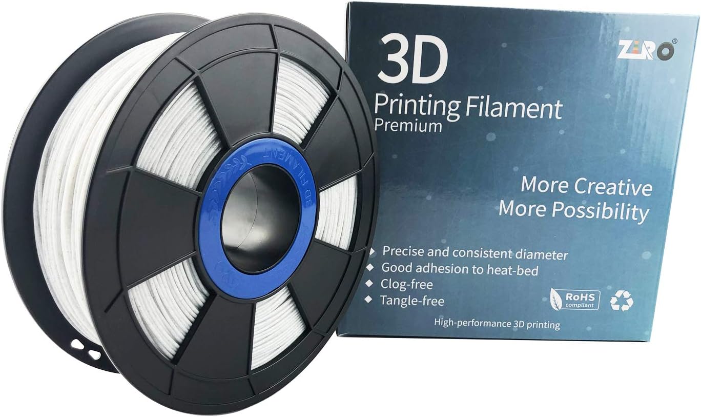 ZIRO PLA Marble Filament 1.75mm, 3D Printer Filament PLA 1.75mm Marble Color 1KG(2.2lbs), Marble - Image 5