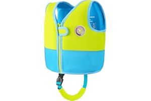 Pottwal Swim Vest for Kids - Swim Jacket for 1-2 Years (24-33LBS) - Buoyancy Aid Made of Neoprene & EPE - with Adjustable Crotch Strap