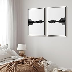 MUDECOR Framed Canvas Print Wall Art Set Minimal