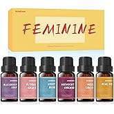 AmaKane Feminine Fragrance Oil Set for Women, 6x10ml Floral & Fruity Scents, Perfume & Diffuser Oils for Home & Gift, Candle Scents for Candle Making, Soap Making Scents