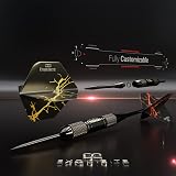 CC-Exquisite Professional Steel Tip Darts Set 6 x 22g Brass Barrels view 5