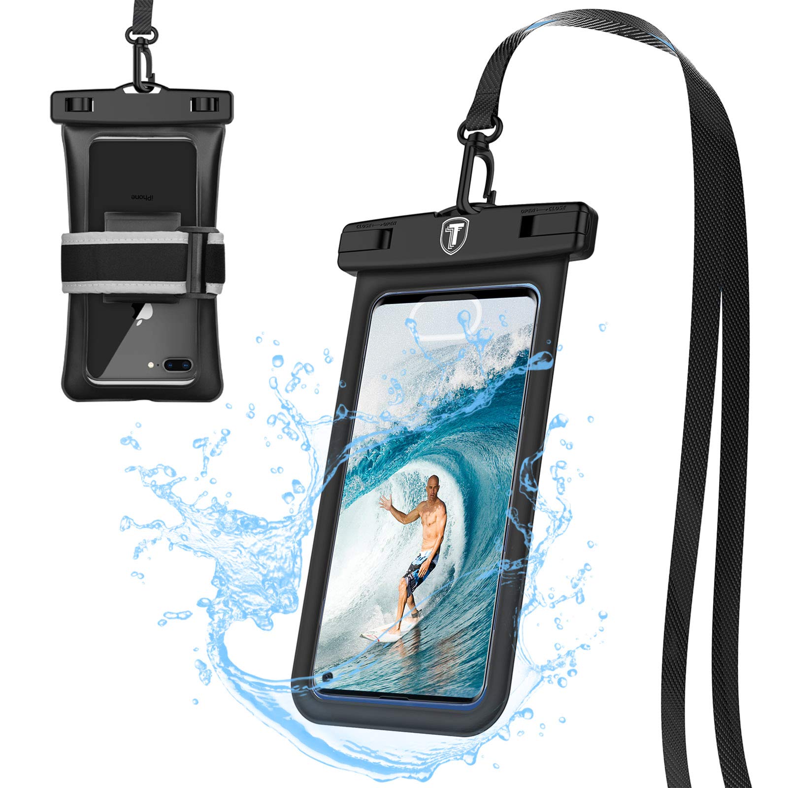 Screen Protector Tempered Glass Compatible with Full Coverage, HD Clears KHG451Tiflook Floating Waterproof Phone Pouch,2019 Waterproof Cell Phone Case Underwater Dry Bag Pouch Fi